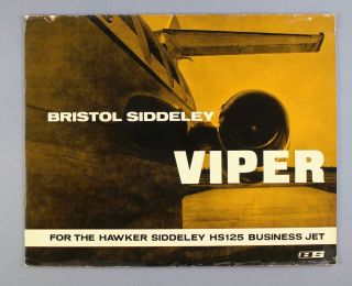 Bristol Siddeley Viper Engine For Hs125 Manufacturers Sales Brochure Private Jet