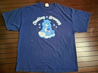Vintage Care Bears Grumpy Bear Graphic Tee Shirt Made In Usa 100 Cotton Sz Xl