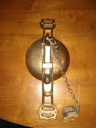 Vintage S.  F.  Co.  Brass San Francisco Trolley Cable Car Pull Knocker Bell