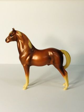 Vintage Hartland Plastic Brown & White Collectible Horse