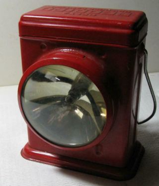 Vintage Antique Delta Redbird Dry Cell Railway Railroad Lantern Light Refurbish