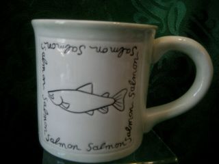 Salmon Coffee Mug Cup Fish Collectible Extra Large Catch Of The Day