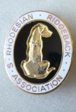 Rhodesian Ridgeback Enamel Pin Badge Dogs Association
