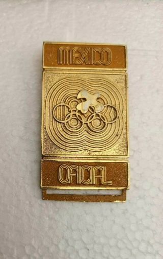 Vintage Pin Of The Olympic Games Of Mexico 68