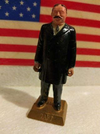 Vintage Error William H.  Taft 27th President 1964 Marx Toys Mini Statue Rare Ex,