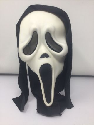 Scream Halloween Mask Easter Unlimited Fun World S9206 Ghost Face Glow Vtg