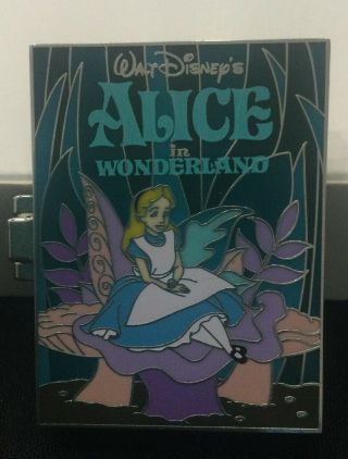 Disney Alice In Wonderland Pop - Up Book Series Pin White Rabbit Pin Of The Month