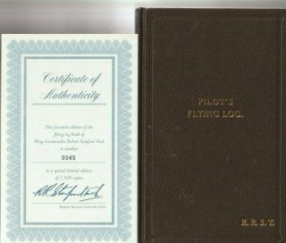 Raf Pilots Flying Log Book - Wg Robert Stanford Tuck