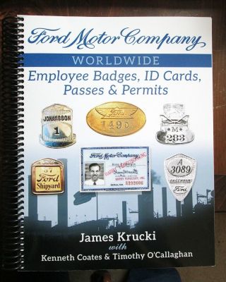 Ford Motor Company Worldwide Employee Badges,  Id Cards,  Passes And Permits Book
