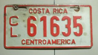 Costa Rica License Plate Light Truck Central America