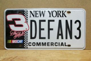 2005 York Nascar License Plate,  Defan3,  Dale Earnhardt