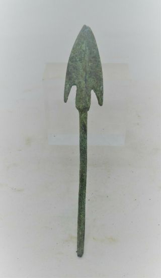 Ancient Roman Longshot Bronze Arrowhead Imperial Artefact War Relic
