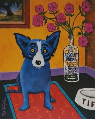 Not Framed Canvas Print Home Decor Wall Art Picture George Rodrigue Blue Dog 6