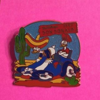 Don Donald & Daisy In Blue Race Car,  Japan History Of Art (hoa) Disney Pin Rare