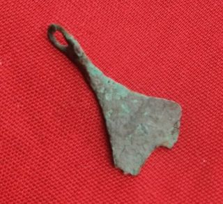 Rare Ancient Viking Bronze Axe Amulet Warrior Pendant