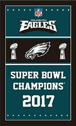 Philadelphia Eagles Flag 2017 Bowl Champions Banner 3x5ft