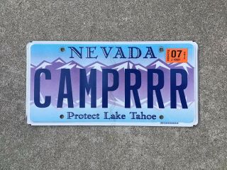 Nevada - Vanity - License Plate - Protect Lake Tahoe