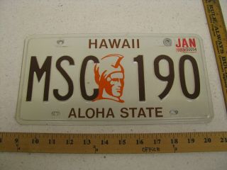 1991 91 Hawaii Hi License Plate Tag Msc 190 Natural Sticker