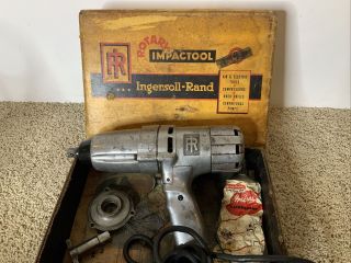 Vintage Ingersoll Rand Electric Impact Wrench 1/2” Drive Rotary Impactool Qc7 A