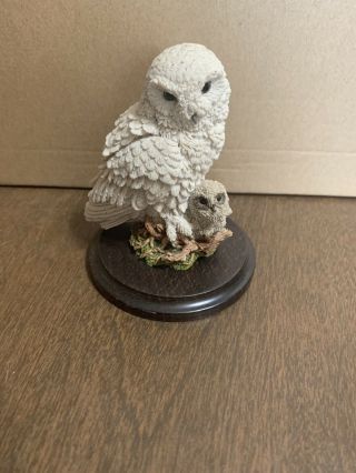 Country Artists For The Discerning Owl With Baby Figurine 3.  5”