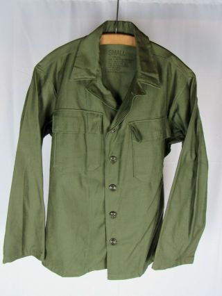 Vtg 1952 Korean War Us Army 1st Pattern 1947 Og 107 Shirt Utility 50s Small