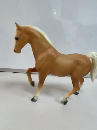 Vintage Usa Breyer Molding Co.  Palomino Horse Figure Tan And White