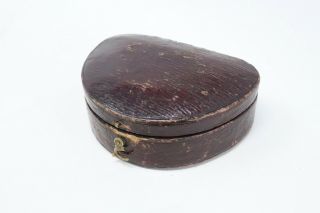 A Antique Georgian Leather Jewellery Box For Multi Use 74