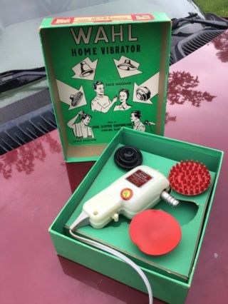 Vintage Wahl Model Hand - E Electric Massage Vibrator - Box -