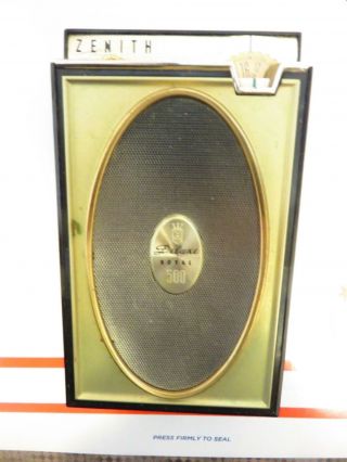 X75) Vintage Zenith Royal Deluxe 500h Eight Transistor Radio Guaranteed