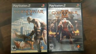God Of War 1 & 2 (playstation Ps2,  2005) Complete Cases Game Discs Manuals