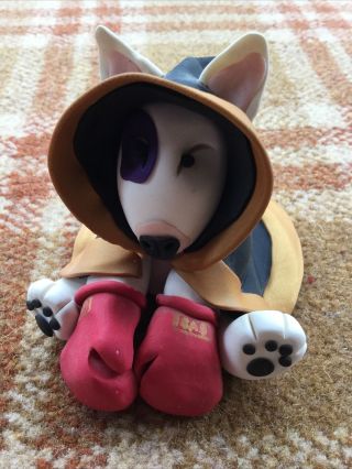 English Bull Terrier,  Bully,  Staffy Statue Ornament Boxing Rocky Cute Gift Fun