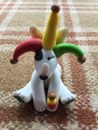English Bull Terrier,  Bully,  Staffy Cute Jester Ornament Gift Fun