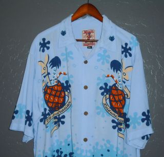 MAMBO LOUD Vtg Hawaiian Button Up Shirt LEISURE MASTER Tiki Rayon RARE Mens XL 3