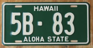 Hawaii Aloha State Honolulu / Oahu - License Plate 1961 Pick One