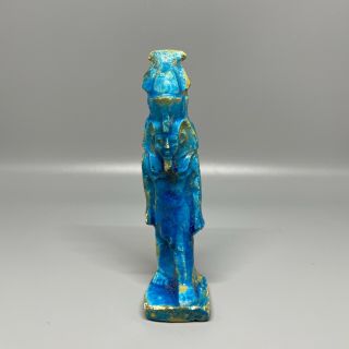Ancient Egyptian Antique King Ramses Ii Glazed Faience Statue 1279 - 1213 Bc