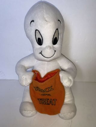 Vintage Harvey Toons Casper The Friendly Ghost Plush Stuffed Toy Halloween Rare