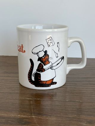 B.  Kliban " Chef Cat " Coffee/tea/cocoa Mug,  Kiln Craft,  Made In England