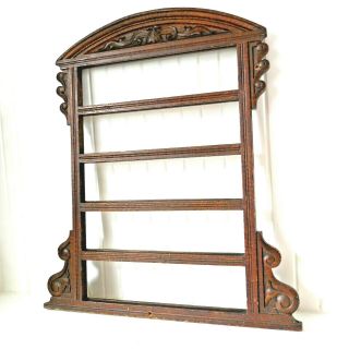 Antique Art Nouveau Carved And Scumbled Pine Hymn Board.  Photo Picture Frame.