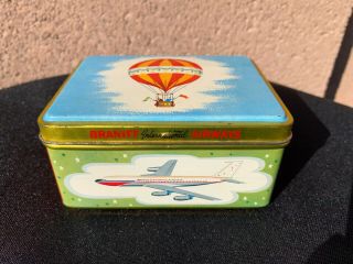Vintage Braniff Intl Airways Airlines Tin Advertising Aviation Flight Collectibl
