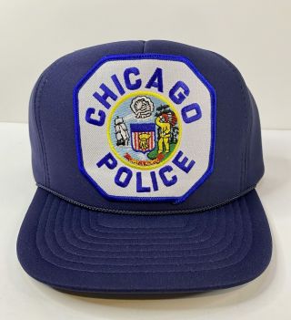 Vintage Chicago Police Department Cpd Snapback Baseball Hat Cap