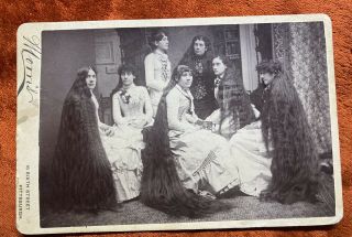 Antique Sutherland Sisters Postcard - Mid 1800s