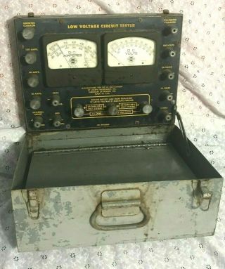 Vintage Joseph Weidenhoff Low Voltage Circuit Tester (1120) Steampunk Decor Wow