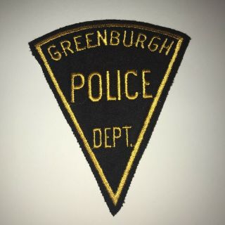 Vintage Greenburgh York Police Dept Felt & Cheesecloth Patch