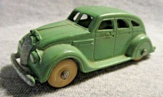 Vintage Tootsietoy De Soto Airflow 0118 Green Paint & Tires Rare