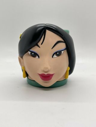 Vintage - Disney - Mulan - 3d Figural Head - 3.  5 " Cup Mug - By Applause