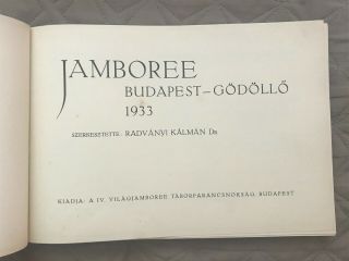 1933 World Scout Hungary Jamboree Gödöllő,  Jamboree,  Book 2