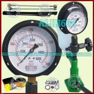 Diesel Injector Nozzle Tester Pop Pressure Tester,  Dual Scale Bar / Psi Gauge Ga