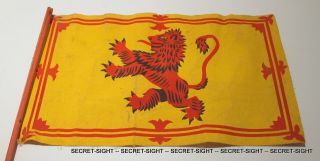 1951 Scotland Parade Flag Scottish Lion Rampant 13 X 8