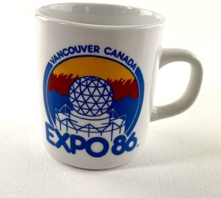 Vintage Expo 86 Vancouver,  Canada Coffee Mug Tea Cup Ceramic