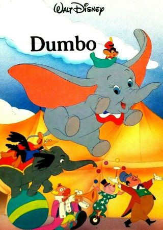 Dumbo Walt Disney Hardcover Book 1986 Twin Books Storybook Classic Vtg.  (g13)